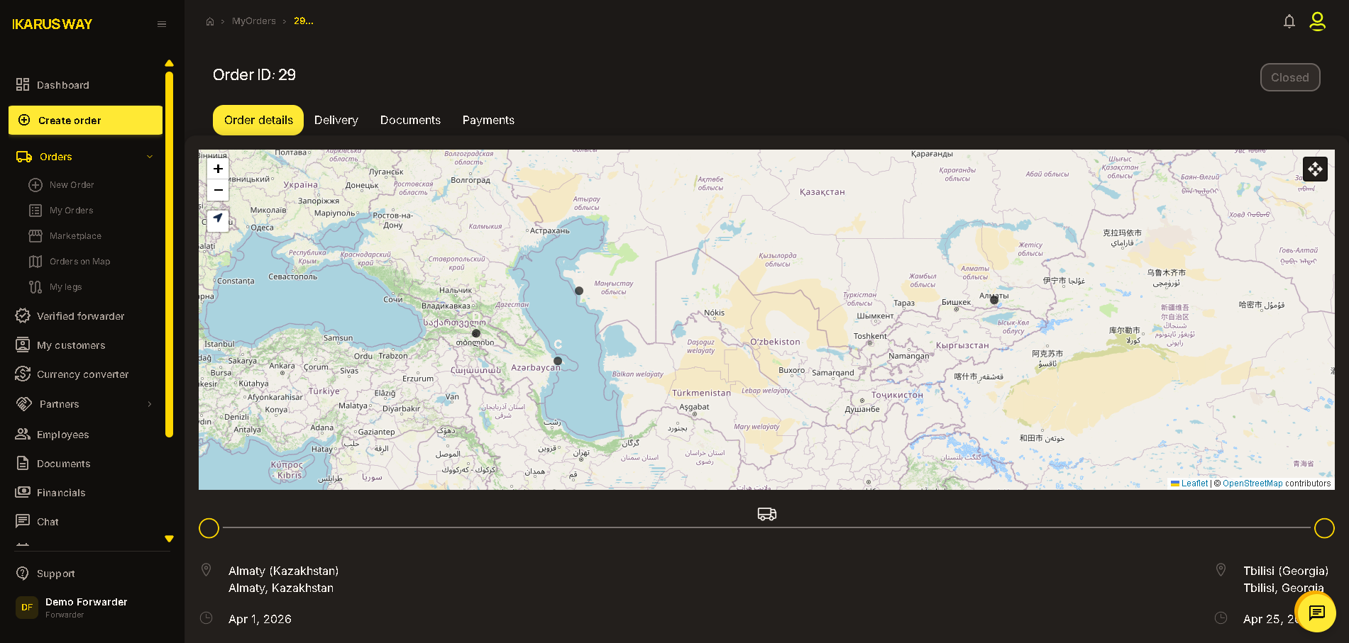 Ikarus Way Dashboard