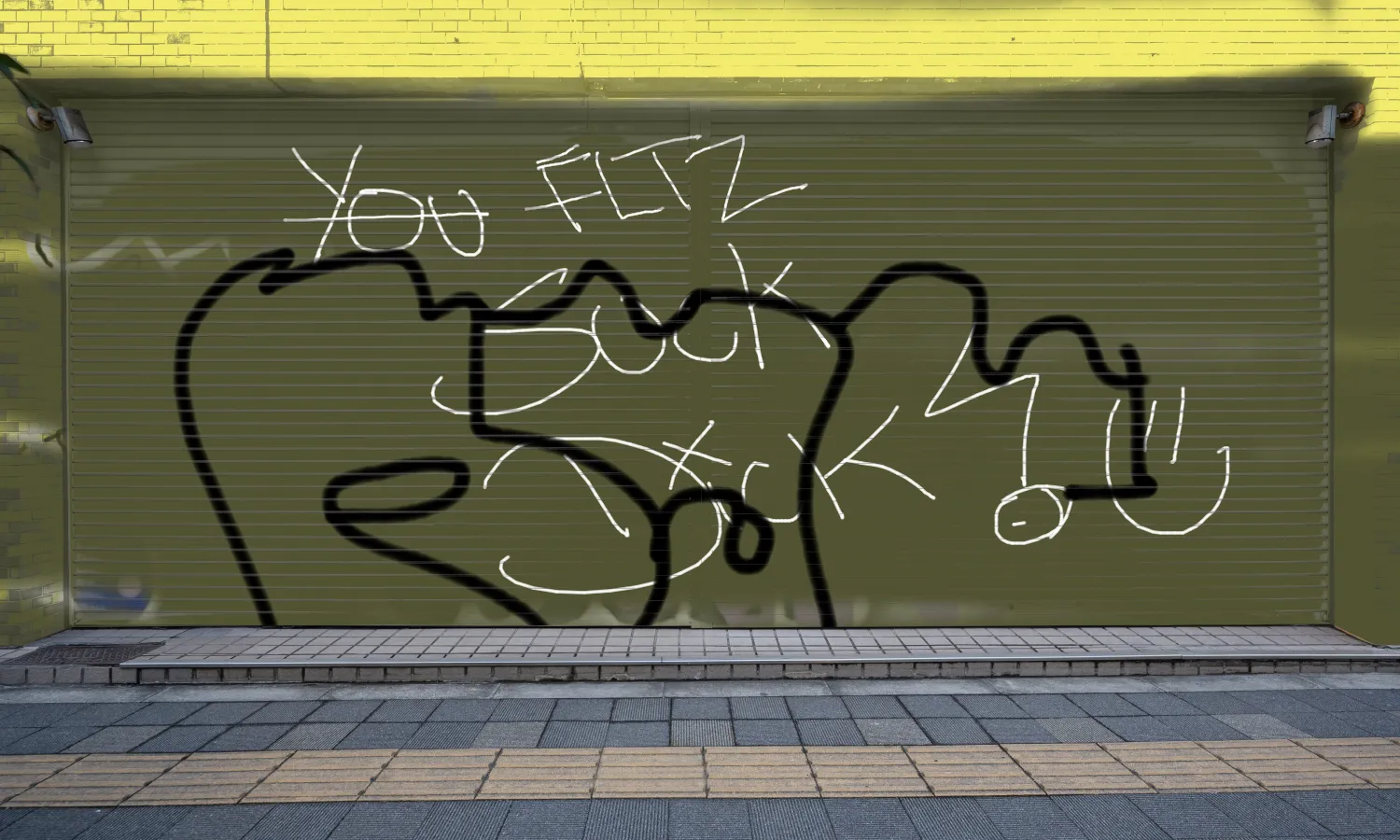 Graffiti artwork by qsk