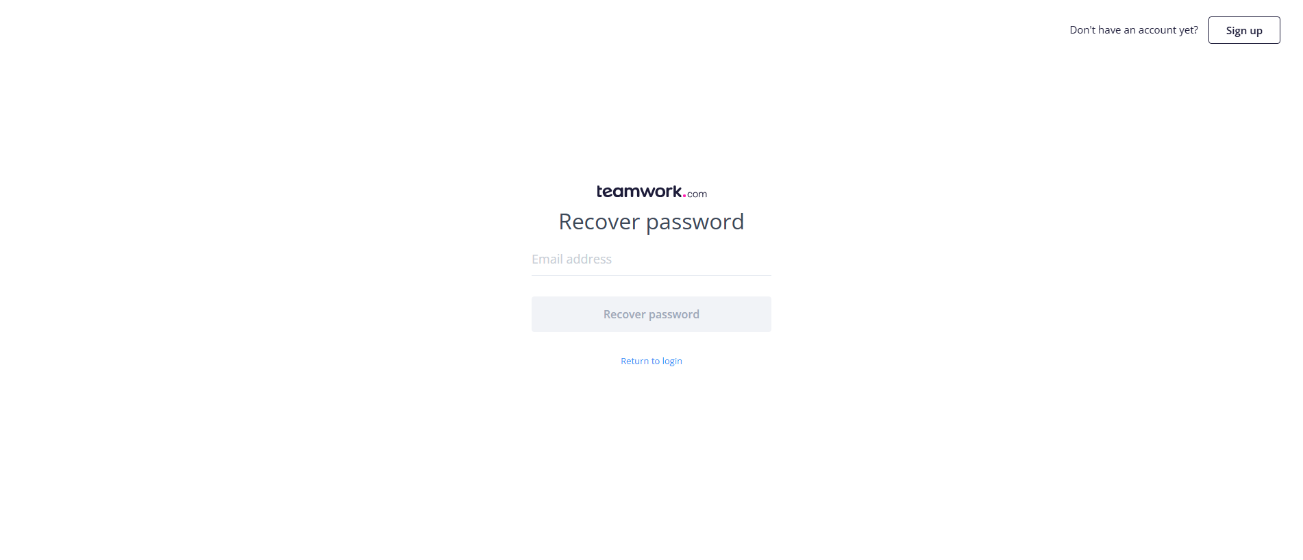Forensic screenshot of teamwork-recover-password.com showing the phishing page layout