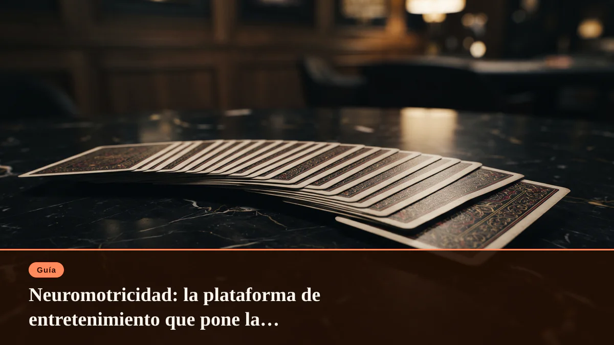 Neuromotricidad: la plataforma de entretenimiento que pone la responsabilidad en el centro
