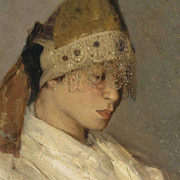 Девушка в кокошнике Портрет М И Нестеровой 1885