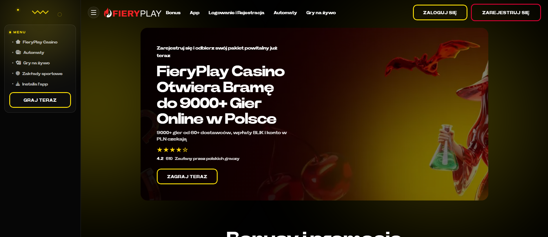 Forensic screenshot of pl-fieryplay.com showing the phishing page layout