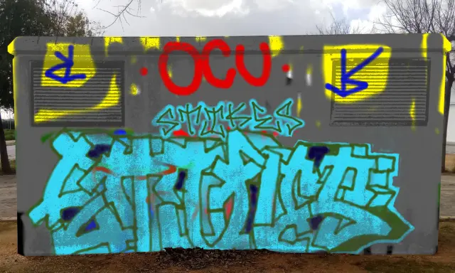 Graffiti artwork by Tkiz