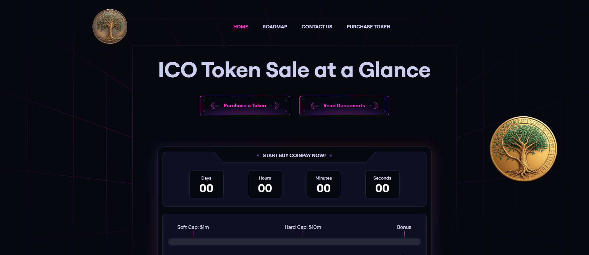 Screenshot of unitycoincrypto.com