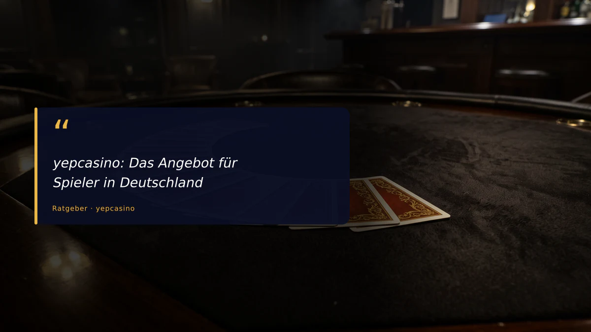 yepcasino: Das Angebot für Spieler in Deutschland