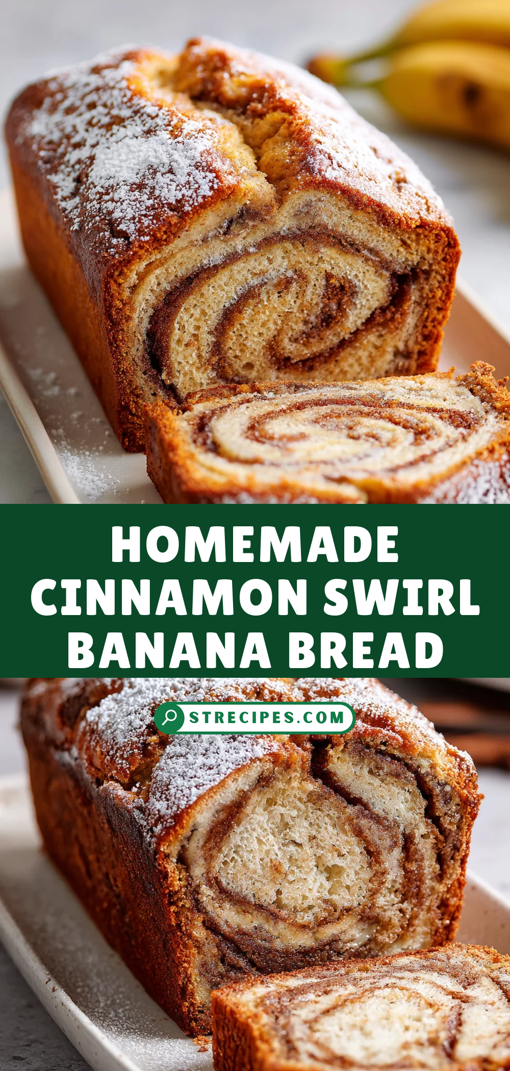 Homemade Cinnamon Swirl Banana Bread — homemade Homemade Cinnamon Swirl recipe