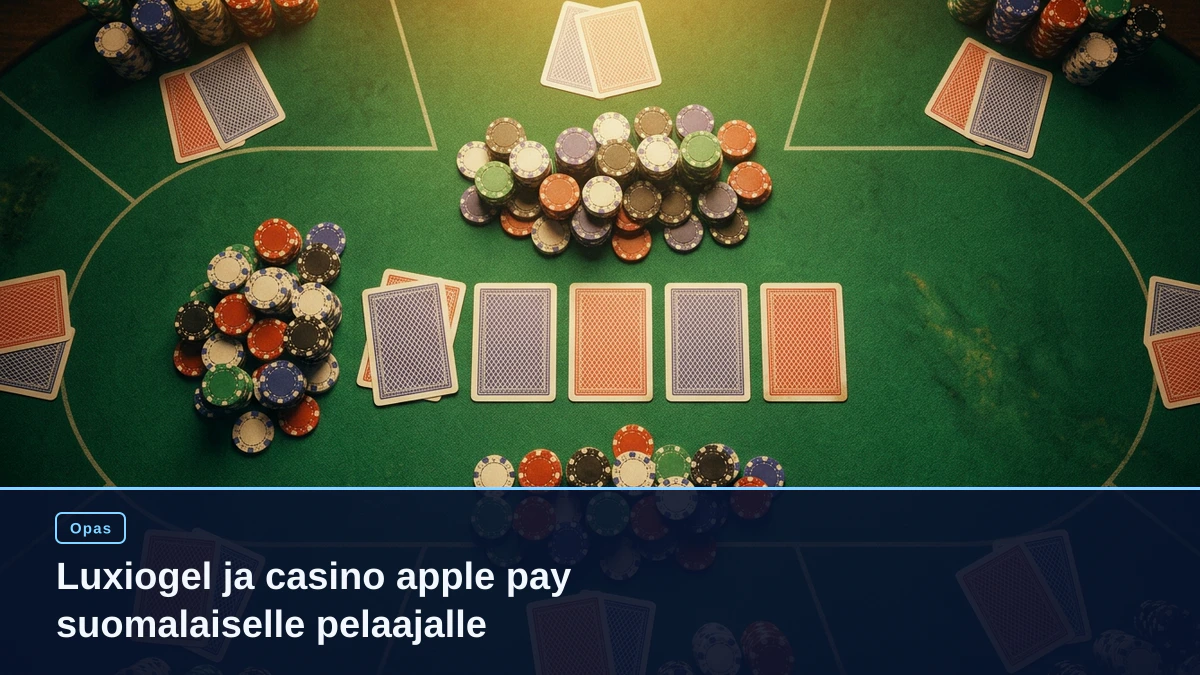 Luxiogel ja casino apple pay suomalaiselle pelaajalle