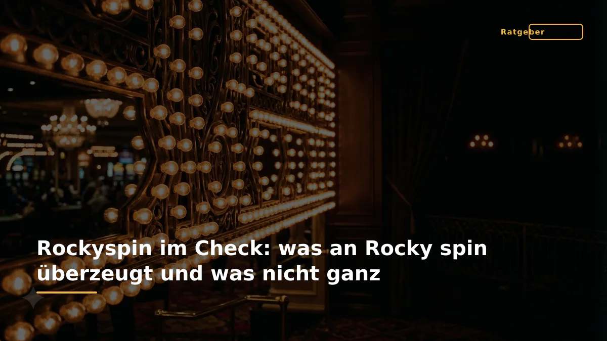 Rockyspin im Check: was an Rocky spin überzeugt und was nicht ganz
