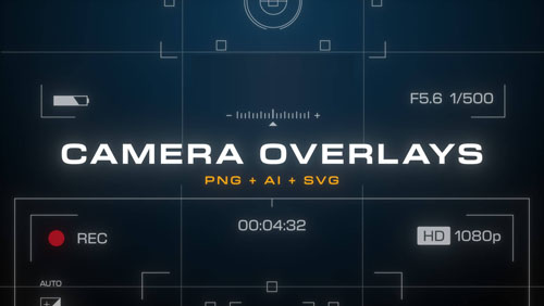 Camera Viewfinder Vector Overlays Pack