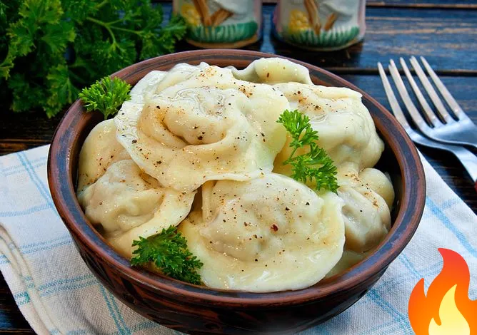 Фото Пельмени с мясом и сыром