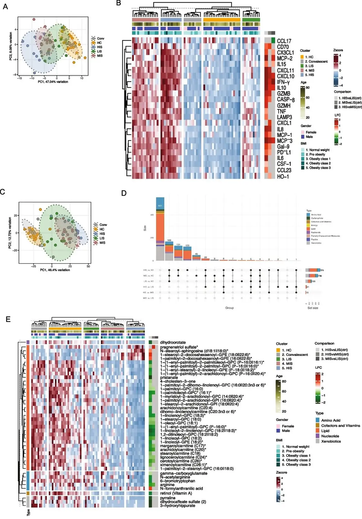 Severe COVID-19 Linked to Metabolic Immune Patterns