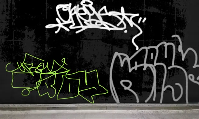 Graffiti artwork by qsk