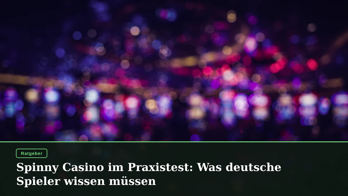 Spinny Casino im Praxistest: Was deutsche Spieler wissen müssen