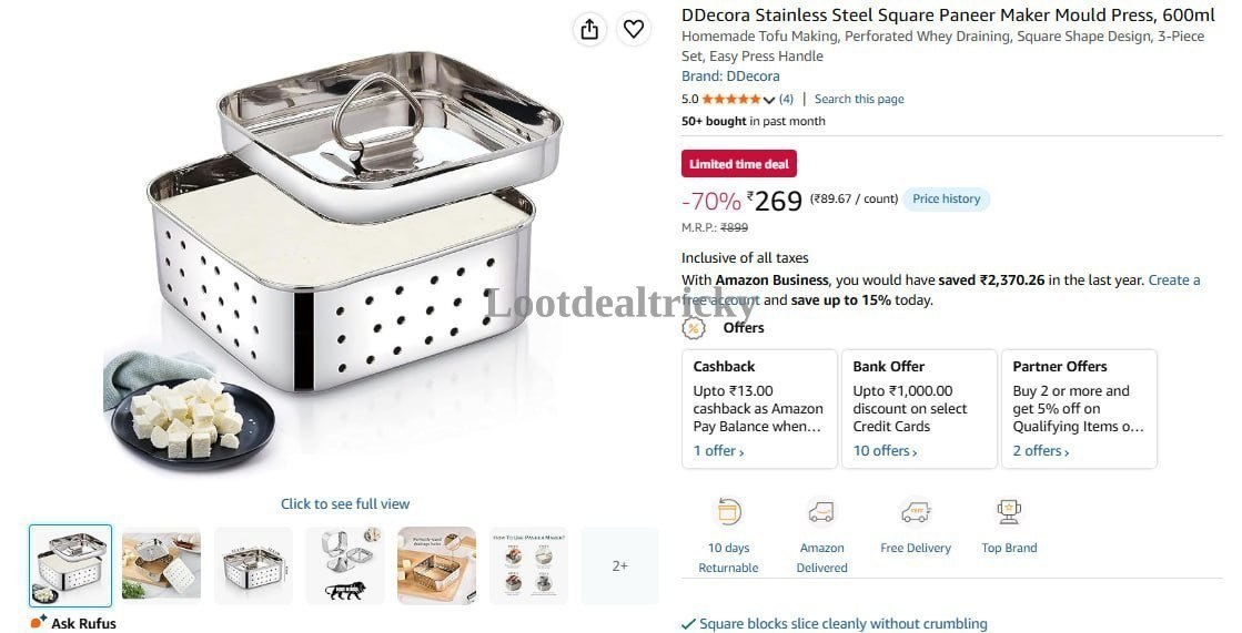 Stainless Steel Paneer | Loot Lo Stainless Steel Paneer | Loot Lo