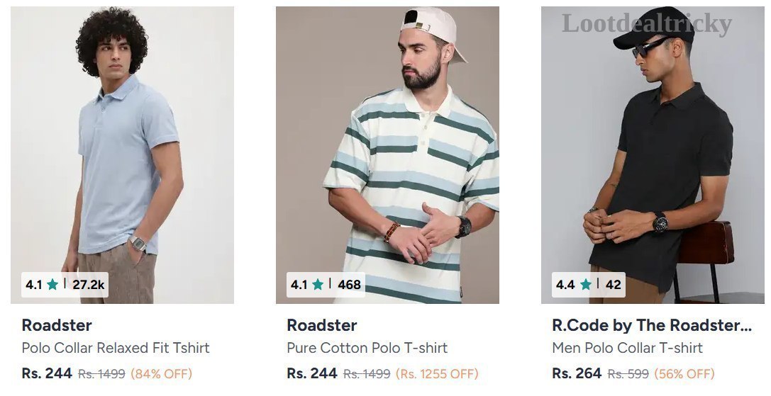 Roadster Men Polo – Just ₹244 | Top Unbeatable Deal