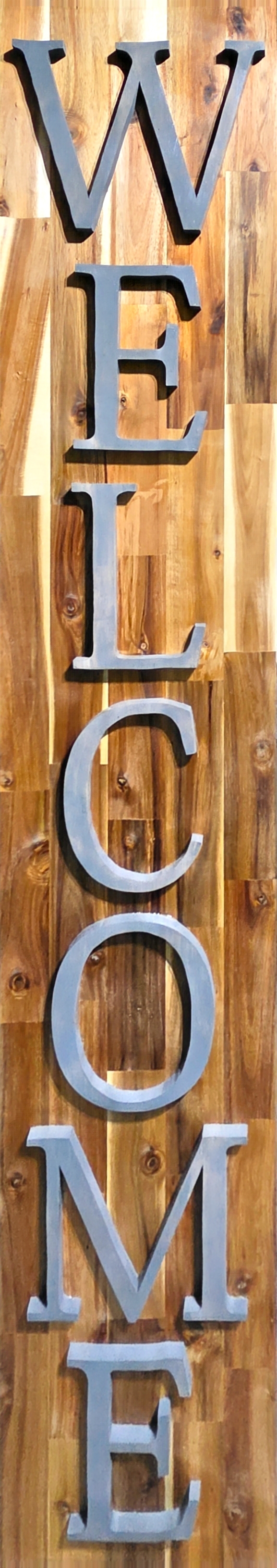 Vertical Welcome Sign