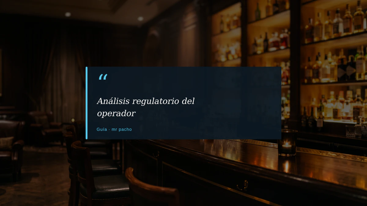 Análisis regulatorio del operador