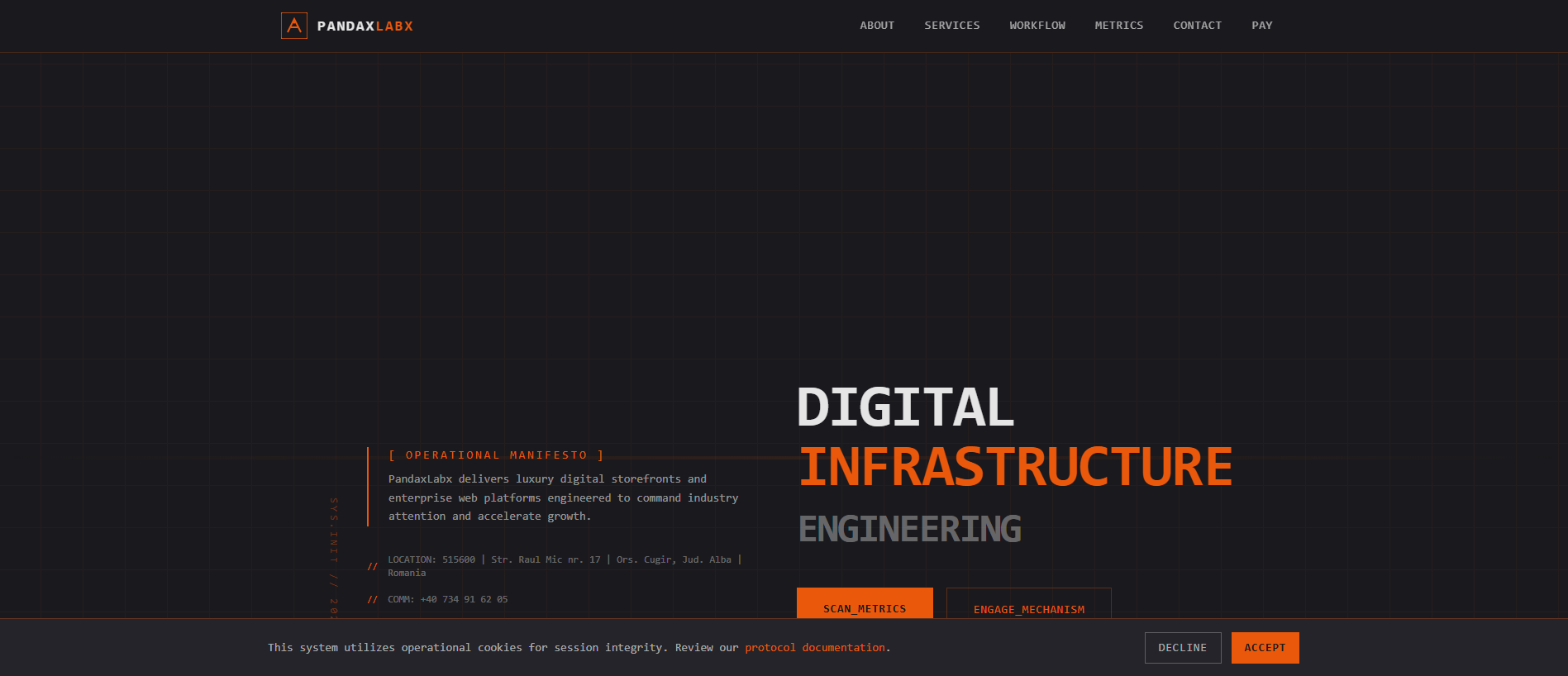Screenshot of pandaxlabx.com