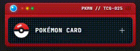 Botão de adicionar carta de Pokémon