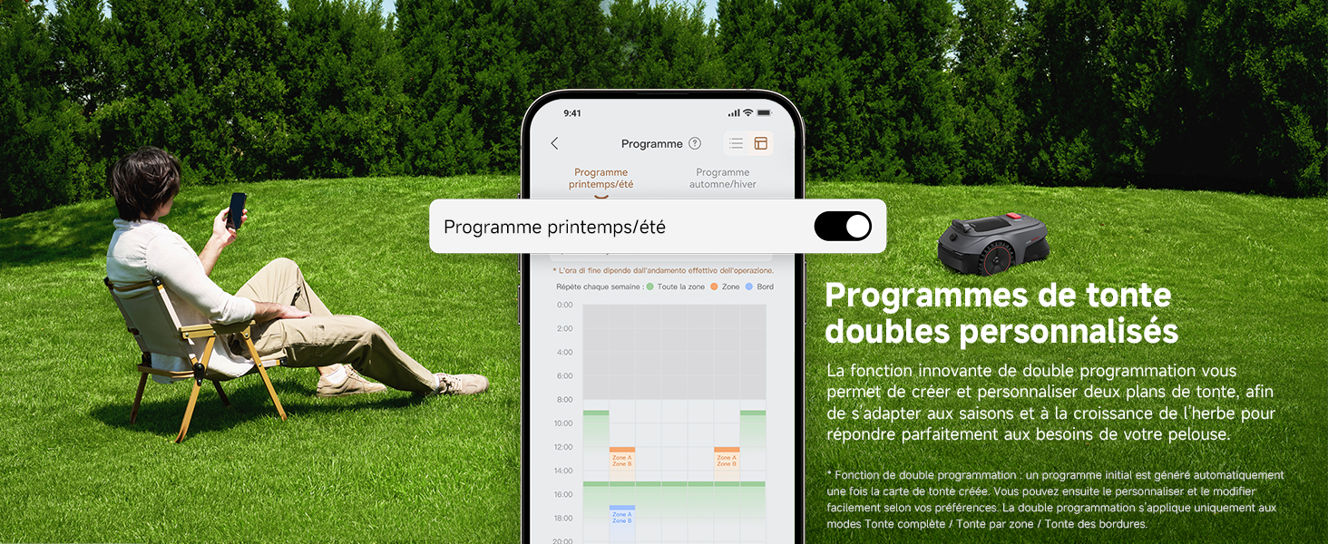 Custom Dual Mowing Schedule