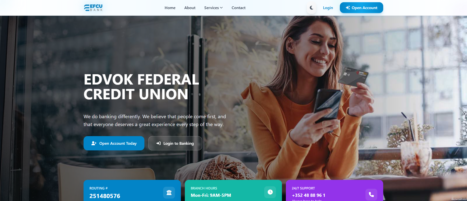 Stored capture of edvokfederalcreditunion.com