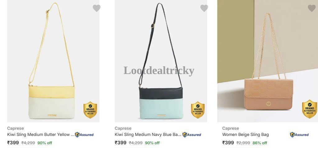 Caprese Sling Bags Offer Image
