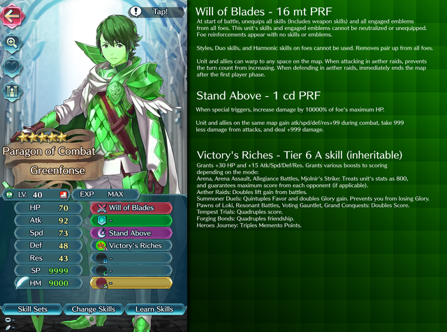 Fe H Custom Unit builder Greenfonse the almighty