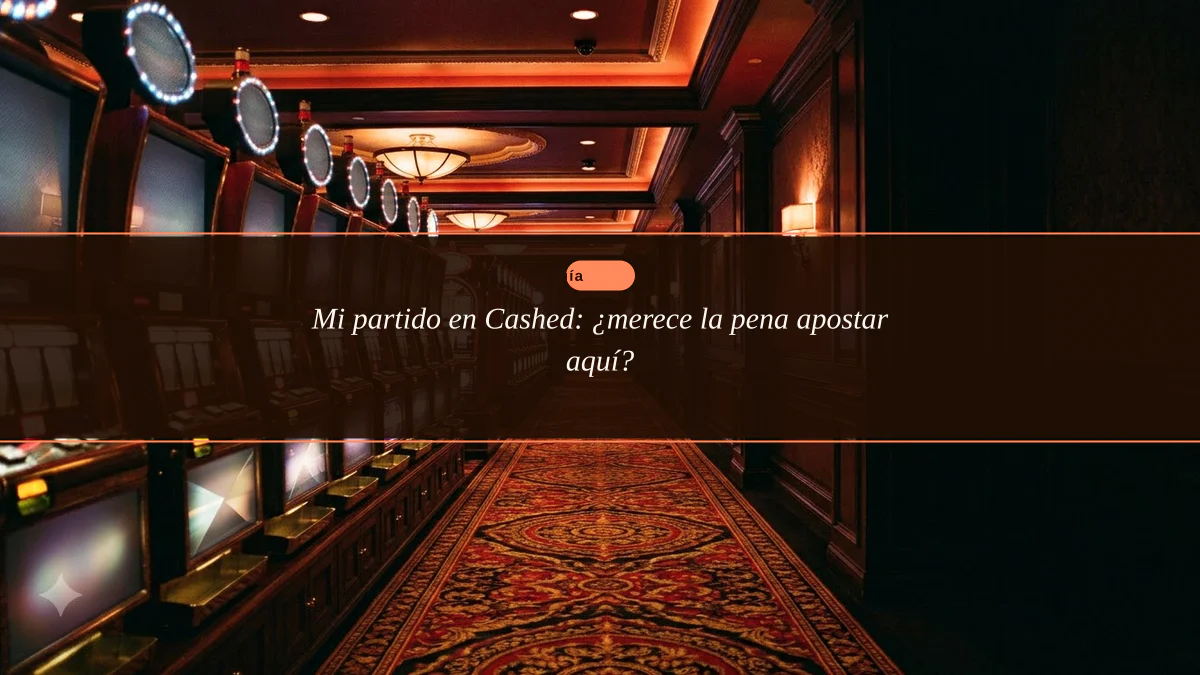 Mi partido en Cashed: ¿merece la pena apostar aquí?