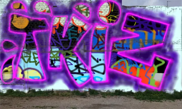 Graffiti artwork by Tkiz