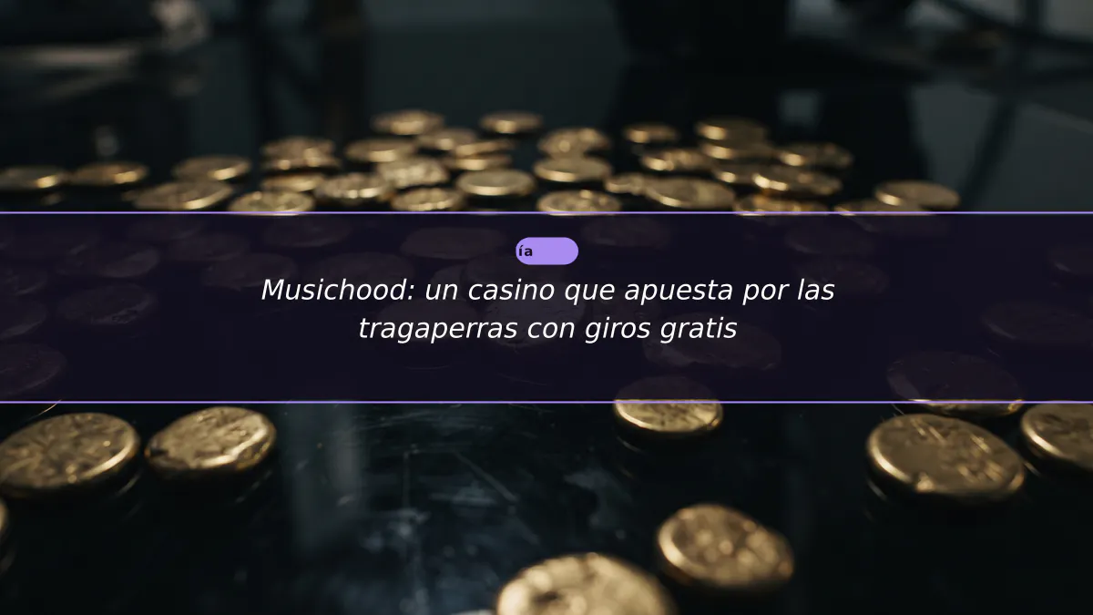 Musichood: un casino que apuesta por las tragaperras con giros gratis