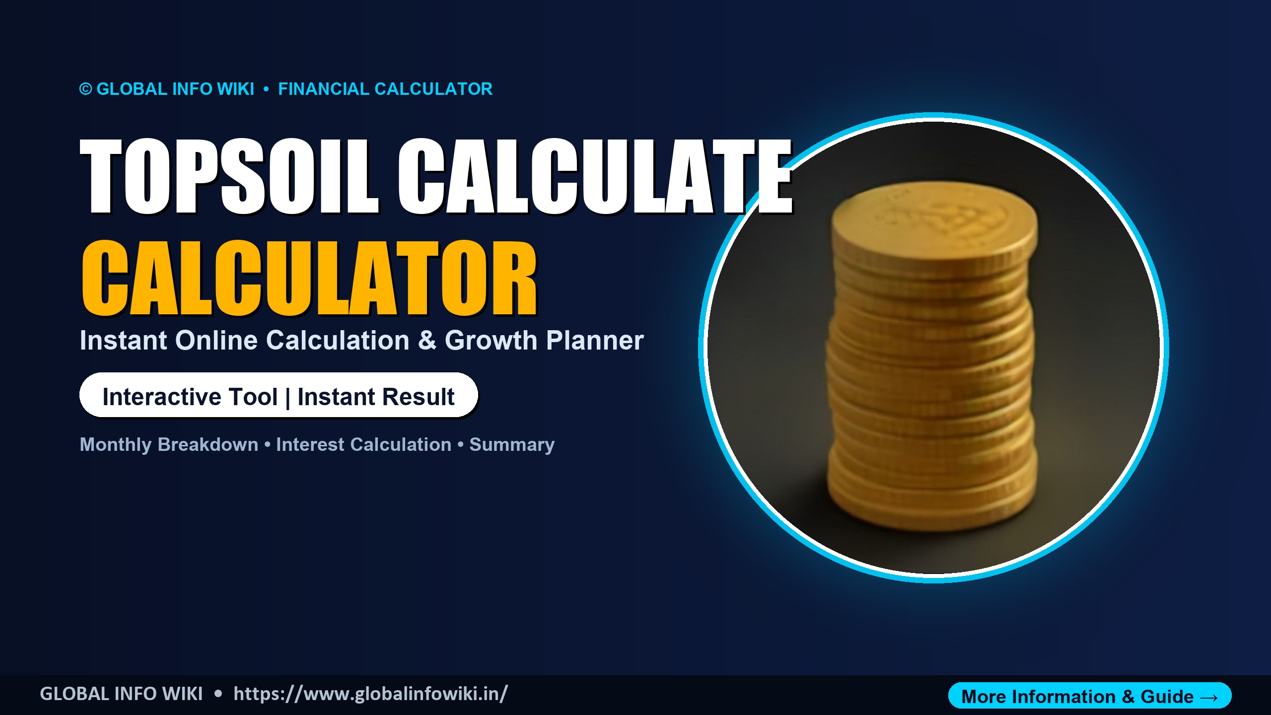 Topsoil Calculator — Calculate Cubic Yards of Topsoil Needed Topsoil Calculator — Calculate Cubic Yards of Topsoil Needed