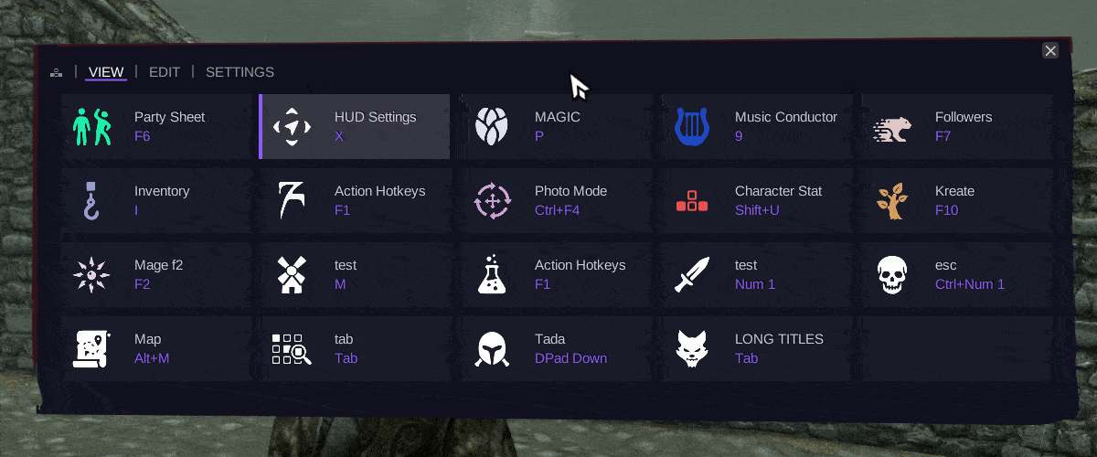 Action Hotkeys - Visual Hotkey Grid Overlay at Skyrim Special Edition ...