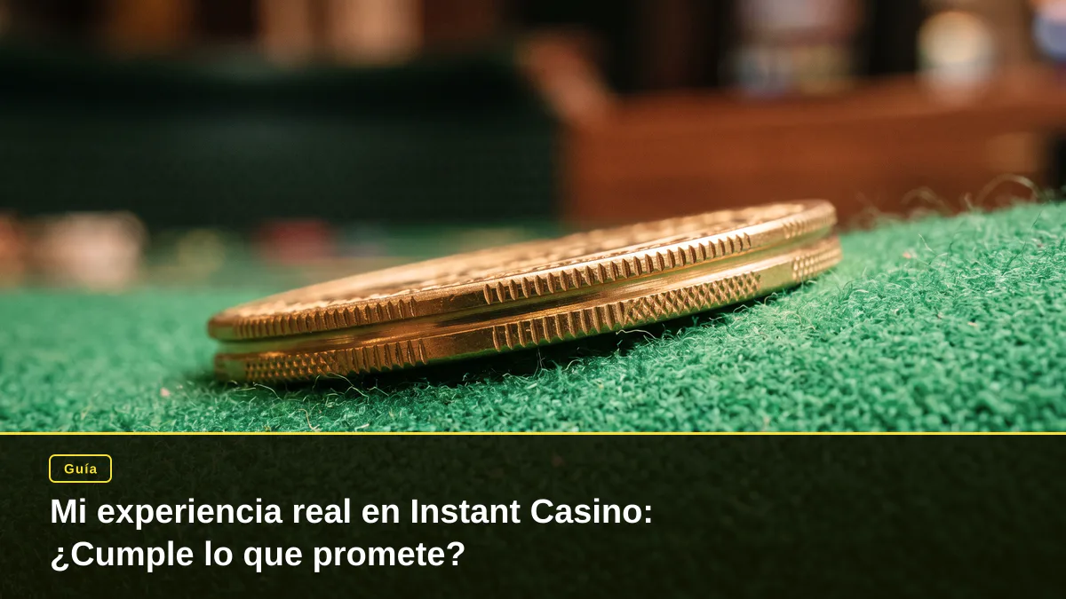 Mi experiencia real en Instant Casino: ¿Cumple lo que promete?
