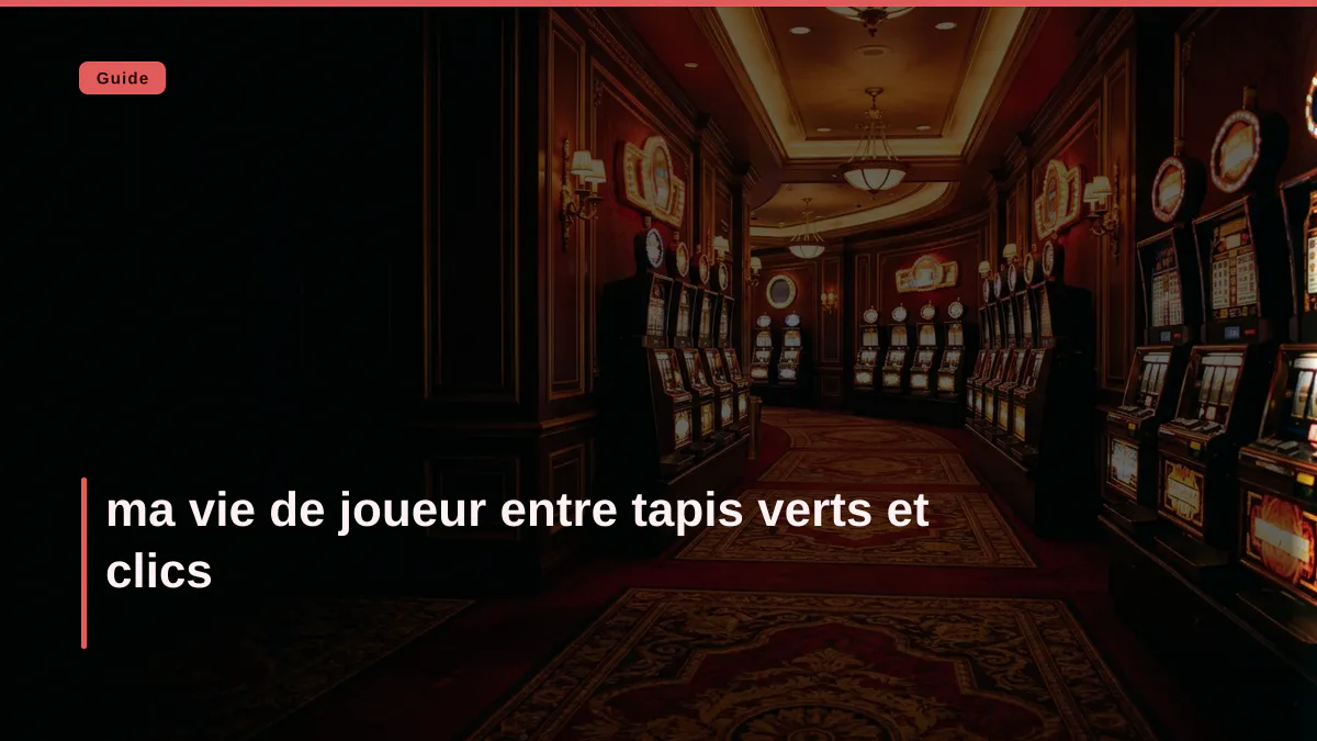 ma vie de joueur entre tapis verts et clics
