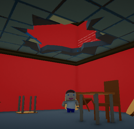 Broken ceiling