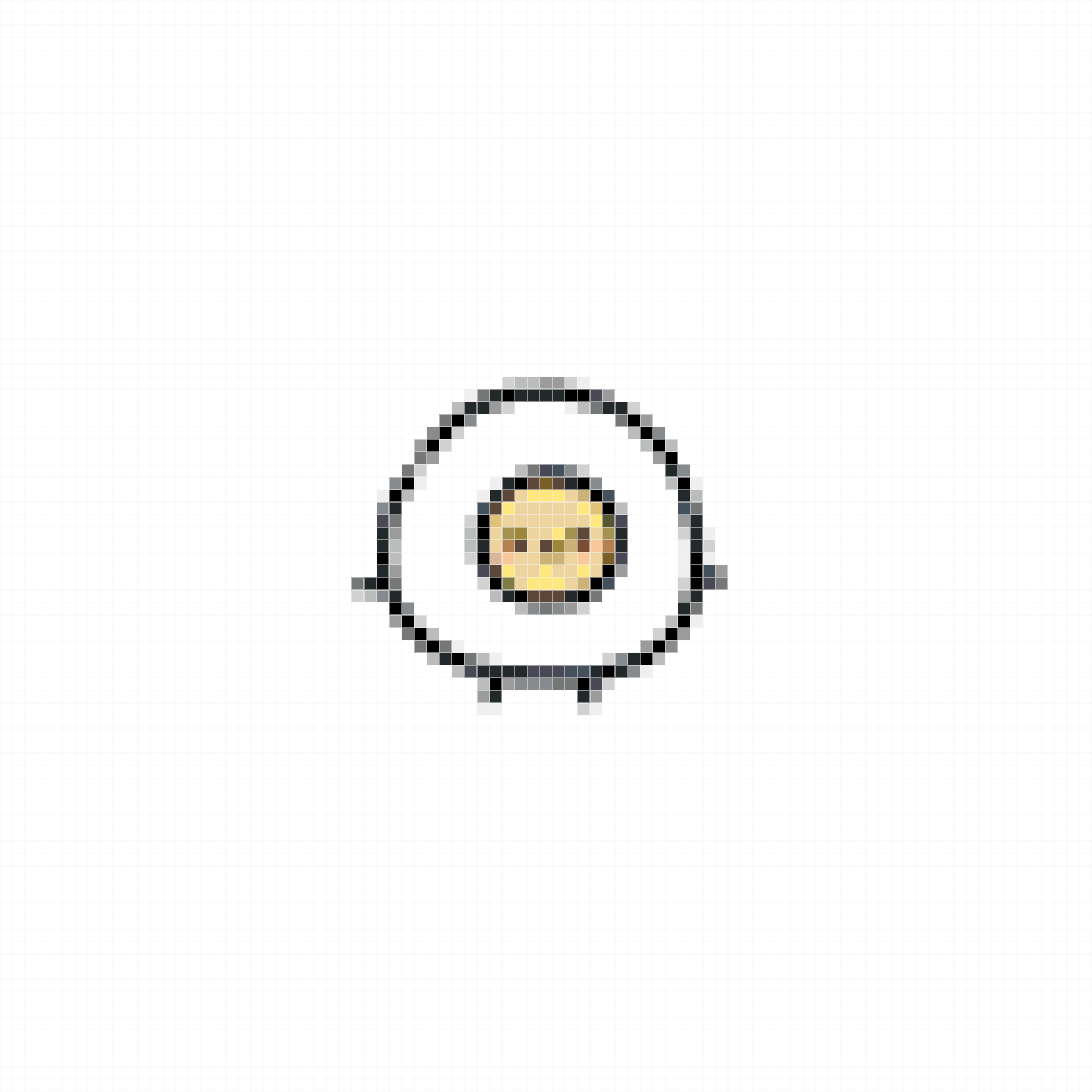 Cute Egg Character Perler Beads Pattern ✨ Beginner