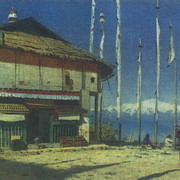 Буддийский храм а Дарджилинге Сикким 1874