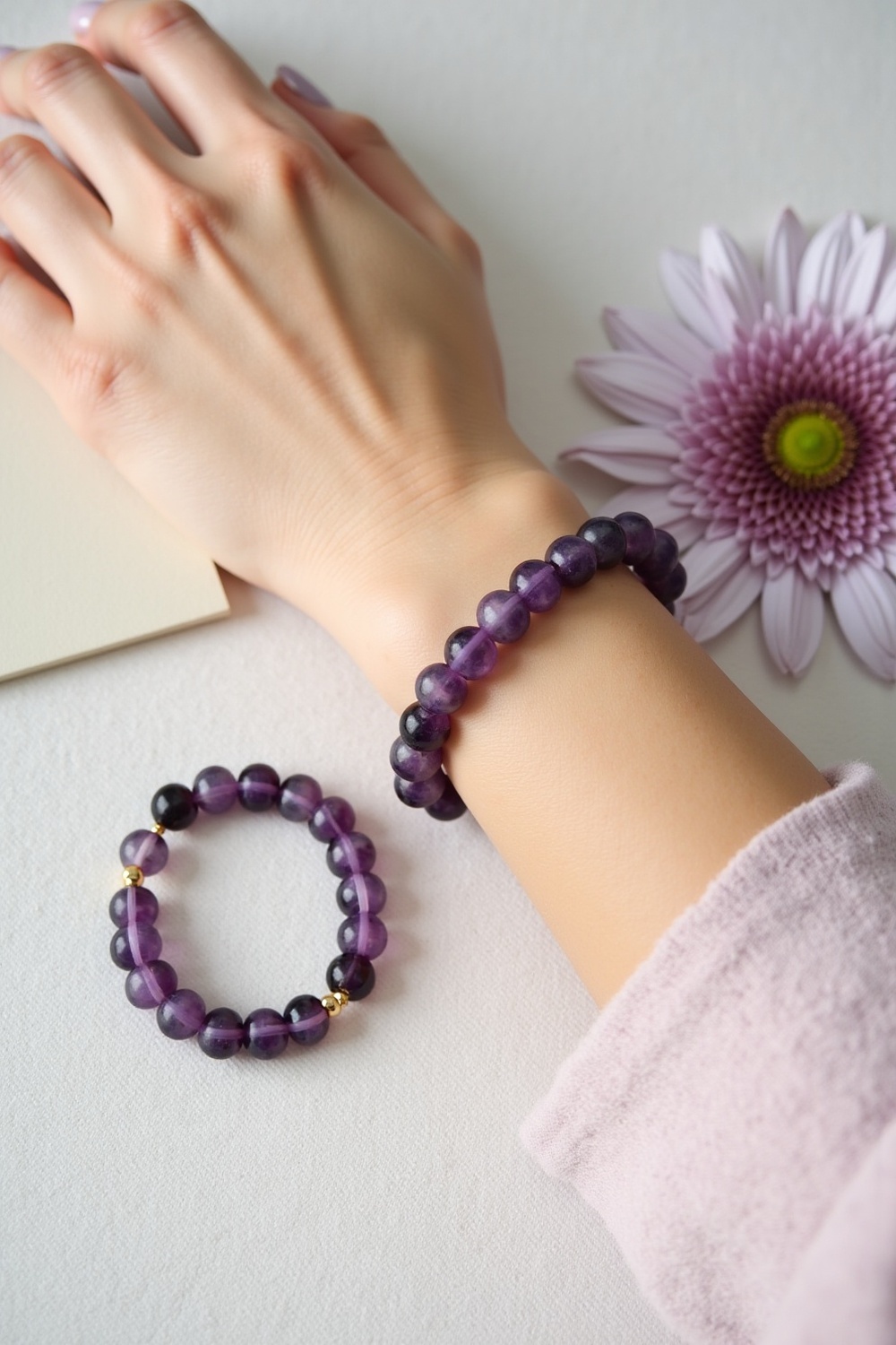 Amethyst Calm Bracelet – Find Your Inner Peace | Lumina Quartz