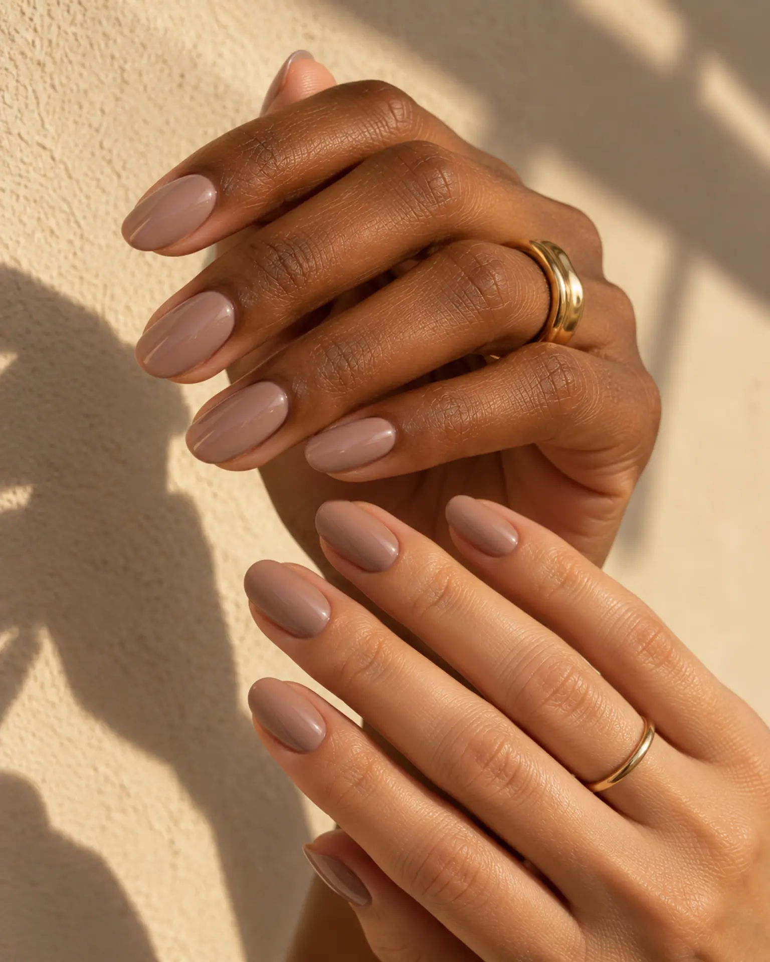 Rose Nude Soft Metallic French manicure inspiration for work nail ideas