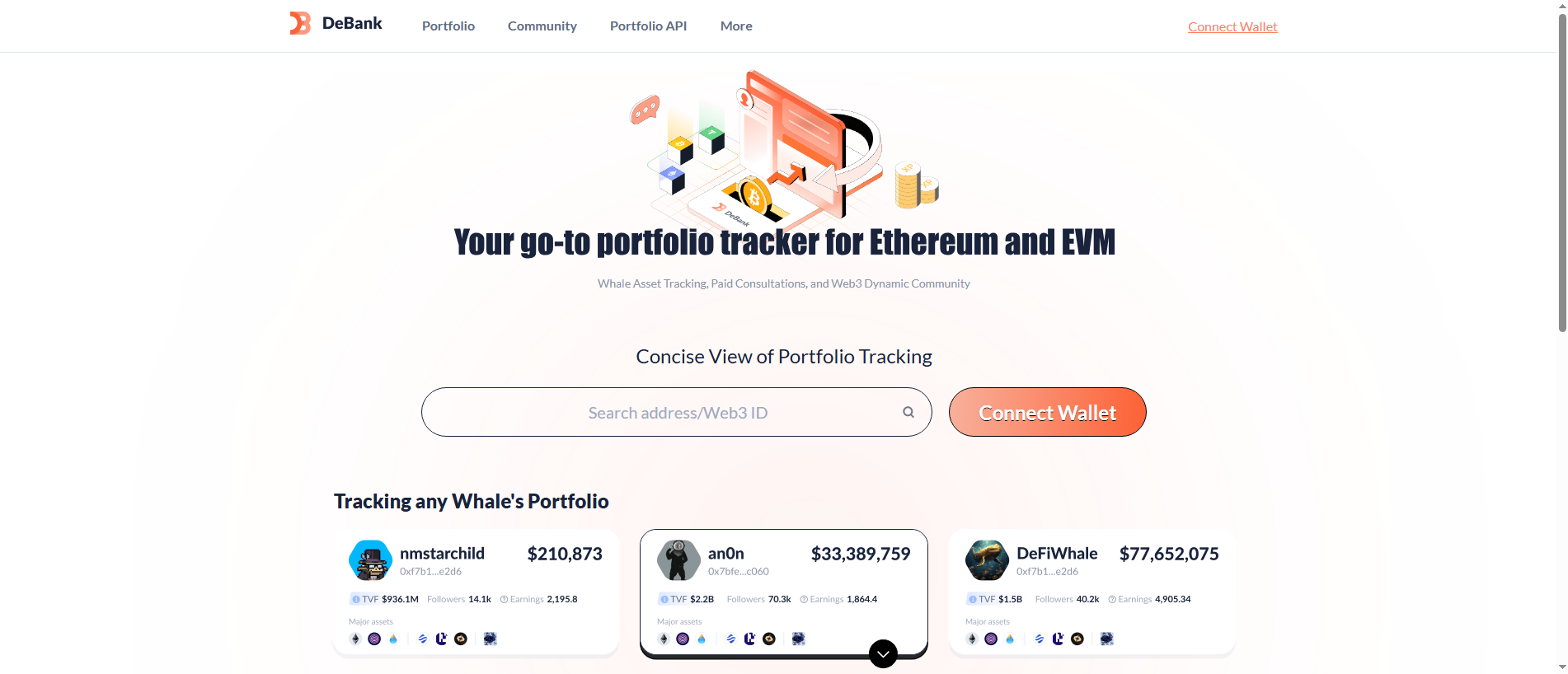 Stored capture of debank-tracking.com