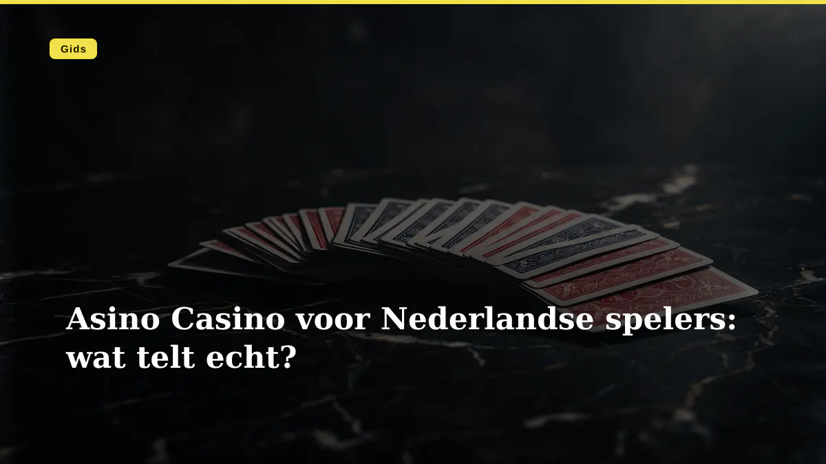 Asino Casino voor Nederlandse spelers: wat telt echt?