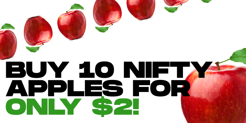 Buy 10 nifty apples for only $2!, sign