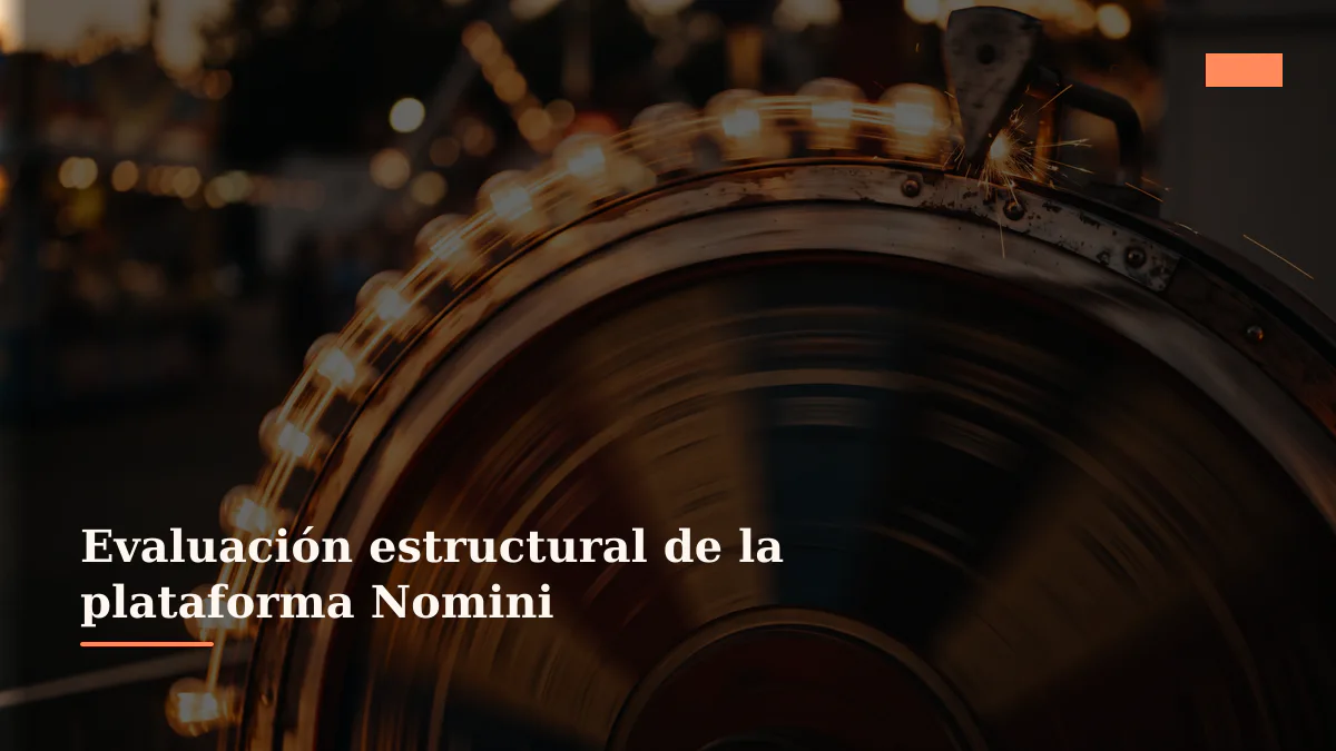 Evaluación estructural de la plataforma Nomini