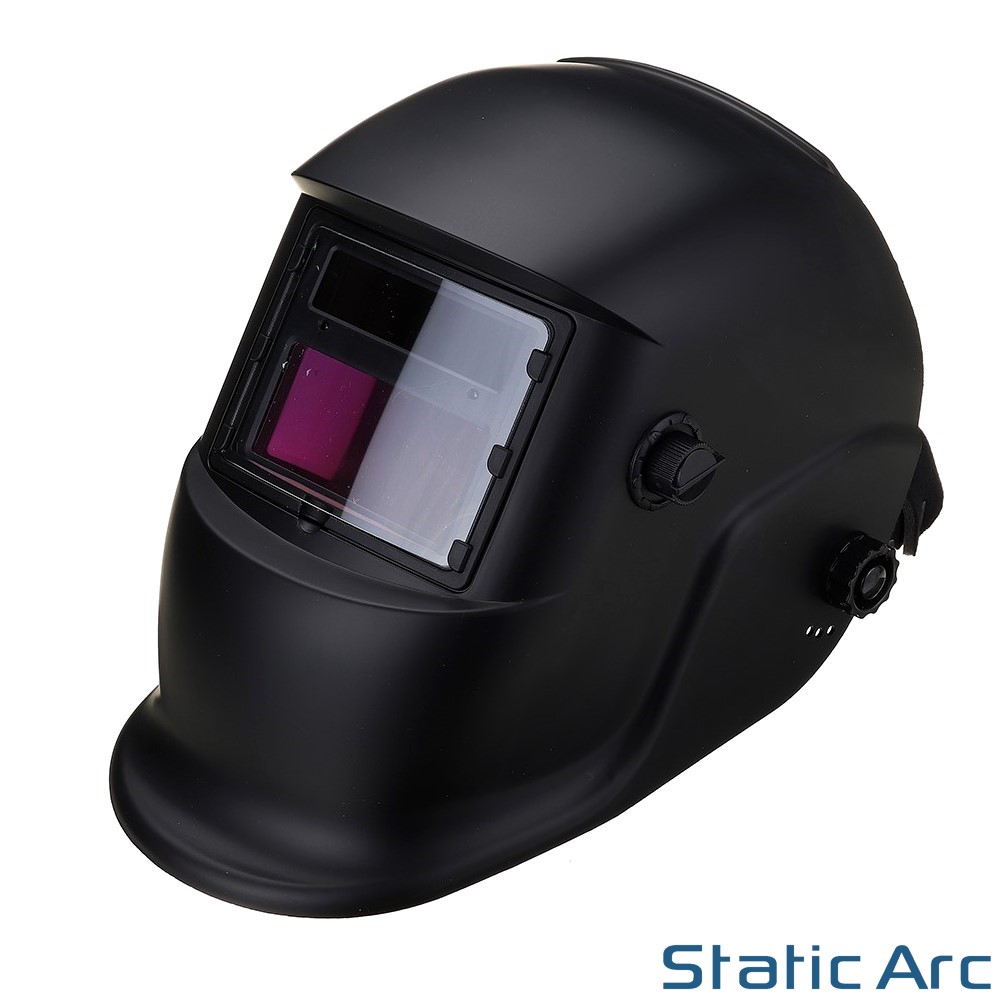 Ulafbwur Solar Auto Darkening Welding Helmet - Solar Powered LCD Welding Shield For Grinding & Safety | Lightweight Hood With Clear Vision