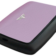 Lilac Pebble Card Case Leather Side