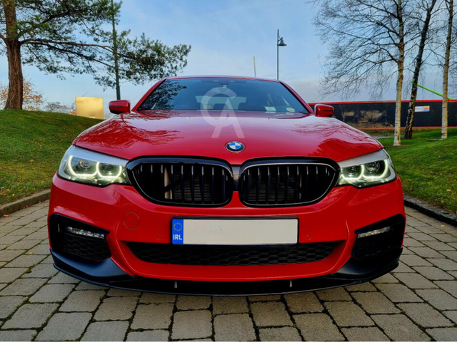 BMW 5 Series G30 Pre-LCI Gloss Black Performance Style Splitter 2017-2020