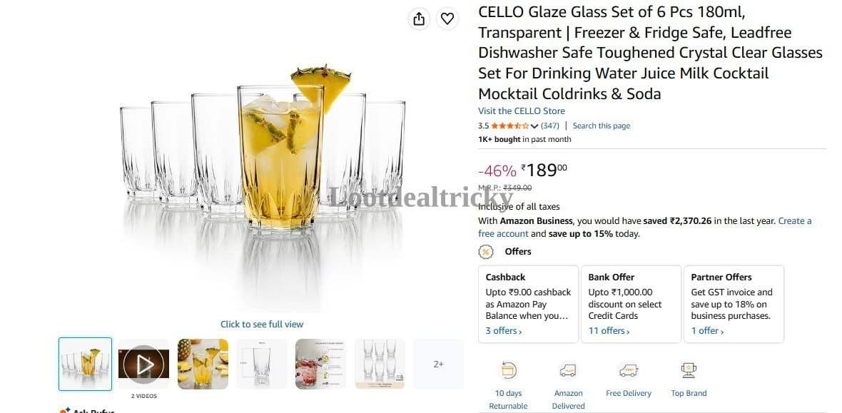 Cello Glaze Glass | Loot Deal