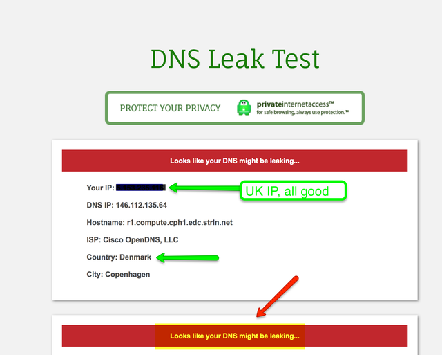 leaking