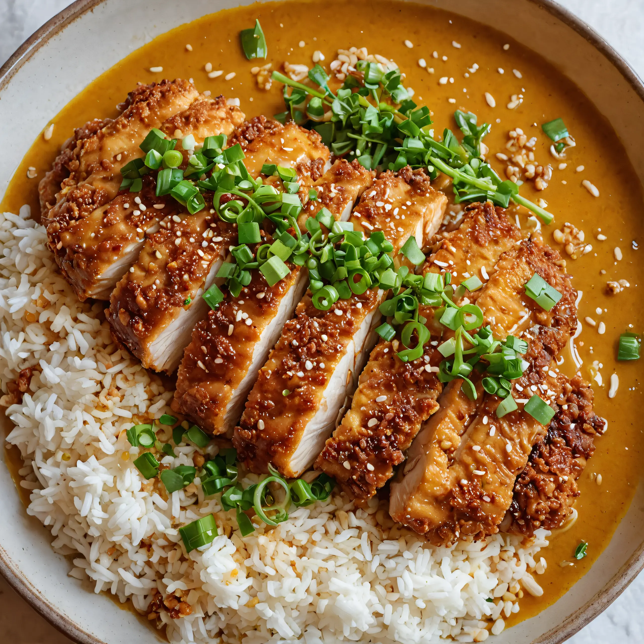 Crispy Chicken Katsu Curry Dish