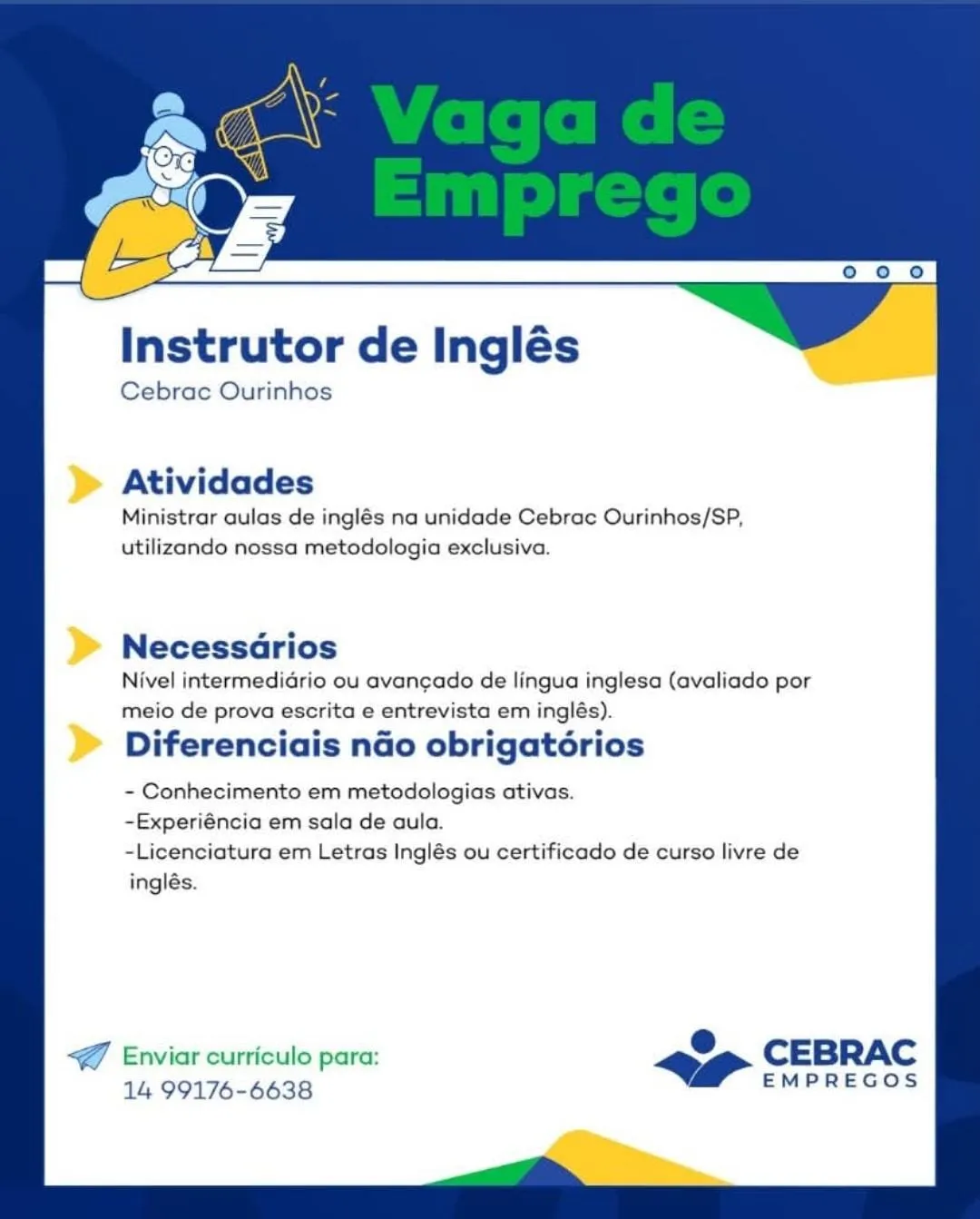 Instrutor De Ingl&Ecirc;s